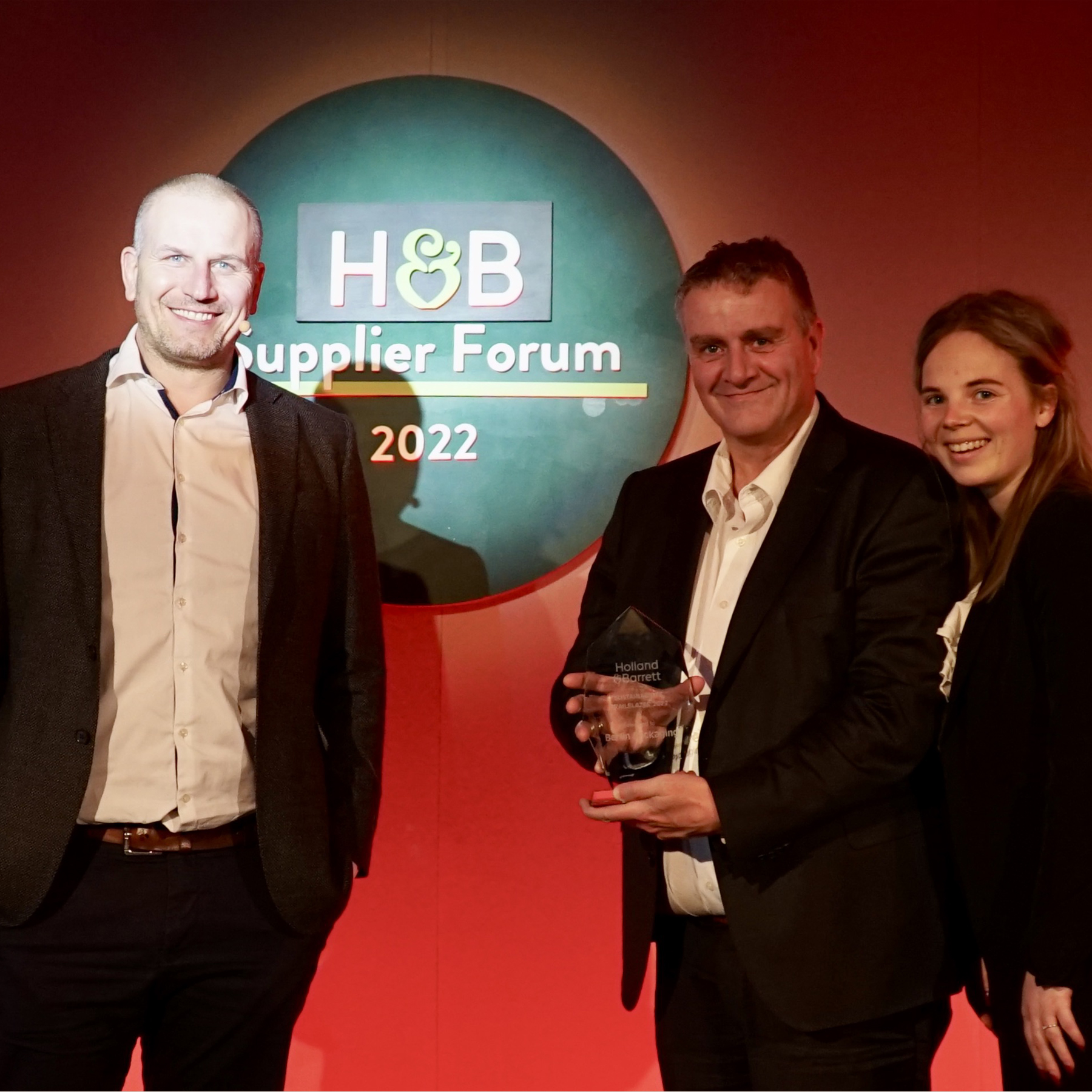 Holland Barrett Sustainability Trailblazer award 2022 mobile Awards