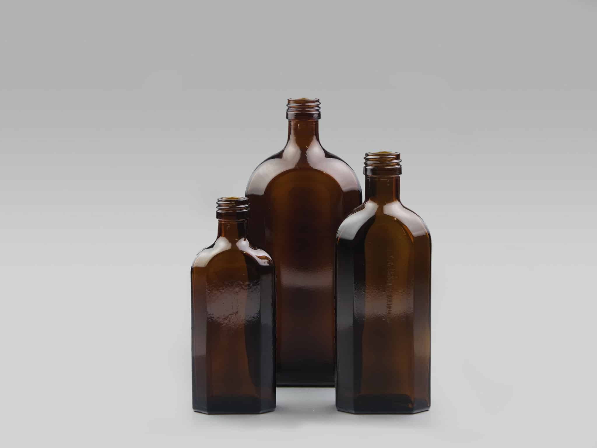 Glass Meplat Bottle
