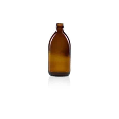 1000104 Glass Alpha Syrup bottle 500ml ROPP28 Glazen Siroopfles