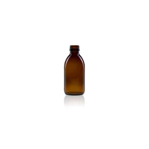 1000108 Glass Alpha syrup bottle 200ml ROPP28 125