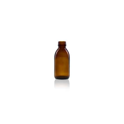 1000109 Glass Alpha syrup bottle 150ml ROPP28 Glazen Siroopfles
