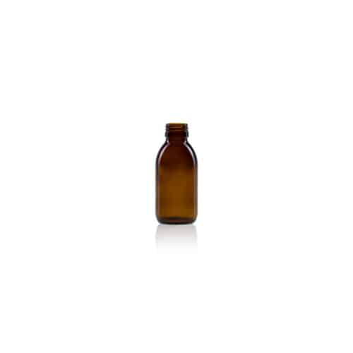 1000111 Glass Alpha syrup bottle 125ml ROPP28 Voedingsmiddel