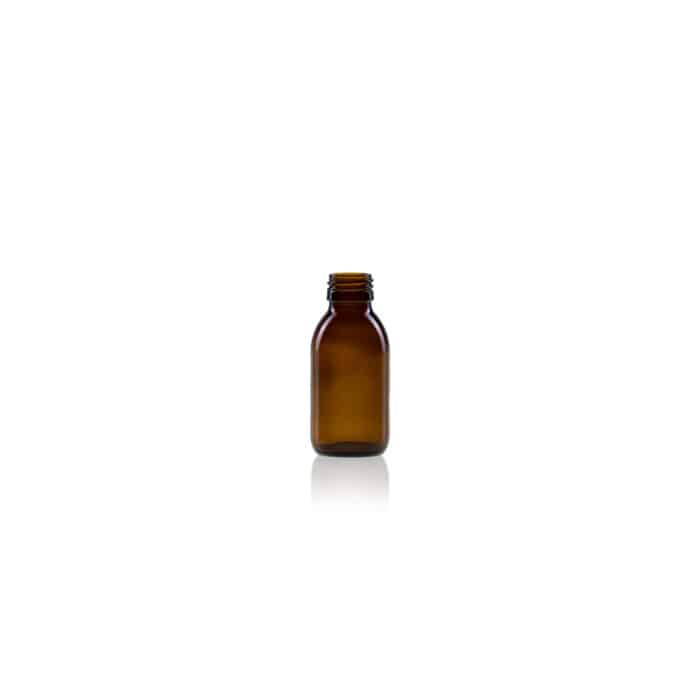 1000112 Glass Alpha syrup bottle 100ml ROPP28 scaled