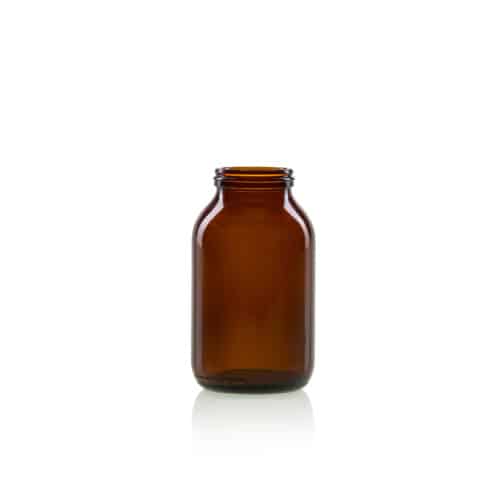 1000718 Wide Mouth Glass Jar 500ml ALCAP 57 Photoshop Nutraceutical
