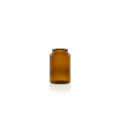 1000840 Glass Pharma Jar 125ml 42mm snap on Glazen apothekerspot