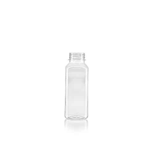 PET juice bottle square 330ml Flessen