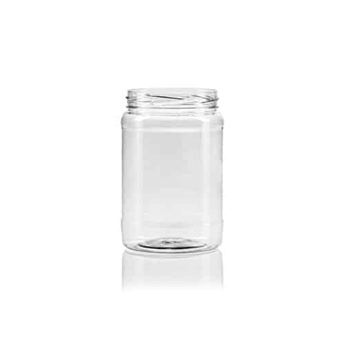 PET round canisters 720ml TO82 Jars