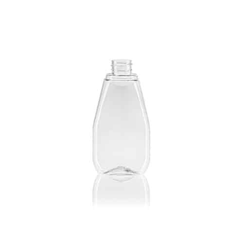 PET squeezable spout bottle 350ml 28mm